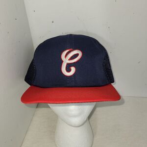 Vintage Chicago White Sox Hat Cap Size M/L Blue Red MLB Vintage Trucker Snapback